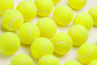 Group of Tennis Balls