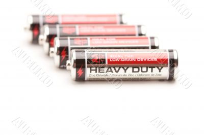 Batteries on White