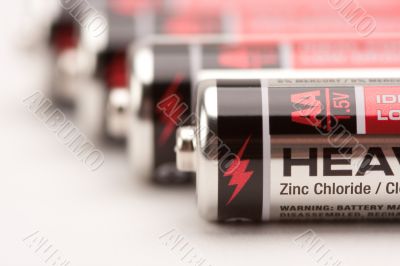 Batteries on White