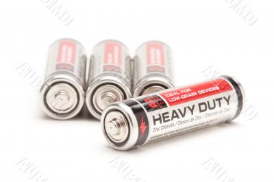 Batteries on White