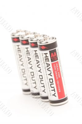Batteries on White