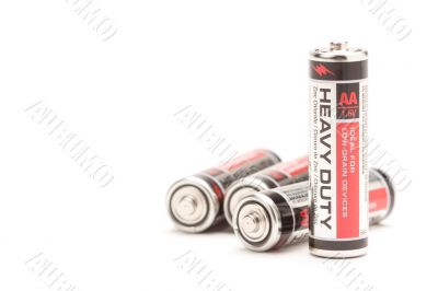 Batteries on White