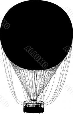Silhouette of air balloon