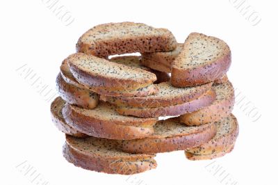 Crackers with a poppy