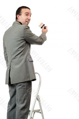Painting Businessman