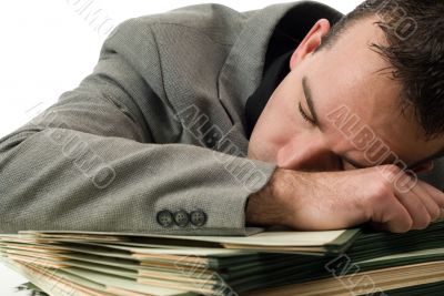 Sleeping Businessman