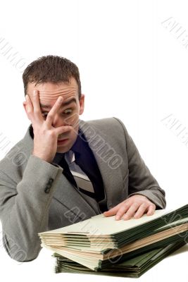 Overworked Businessman