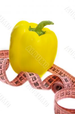 yellow pepper and tape