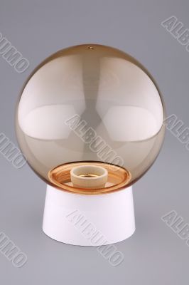 The fixture with a glass plafond
