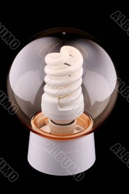 The fixture with a luminescent lamp