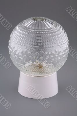 The fixture with a glass plafond