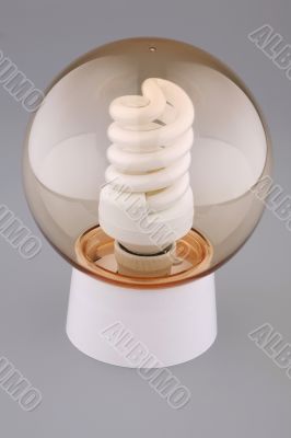 The fixture with a luminescent lamp