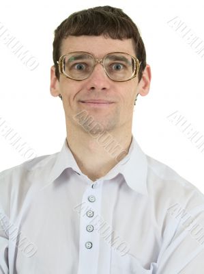 Portrait man in spectacles