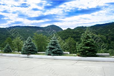 abstract road