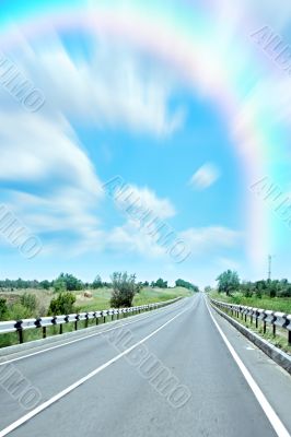 abstract road