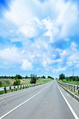 abstract road