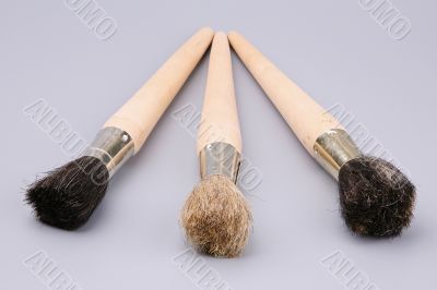 Three brushes