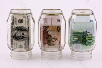 Denominations in jars