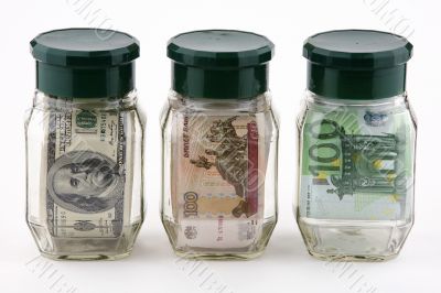 Denominations in jars
