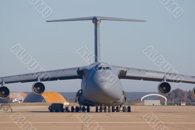 Transporting airplane