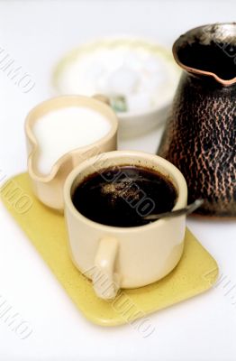 Coffee-set with spoon