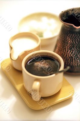 Fresh morning coffee