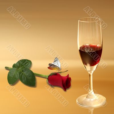 Vine and rose