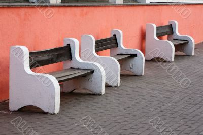 Three benches
