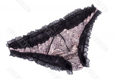 panties on white background