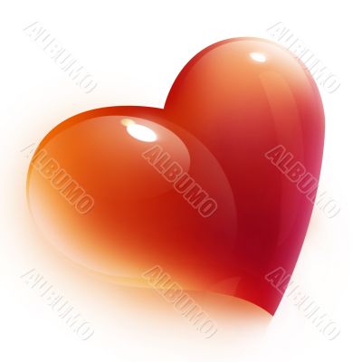 red heart for valentine`s day