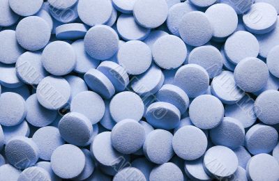 blue tablets background