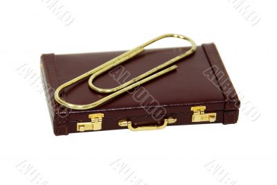 Paperclip and briefcase