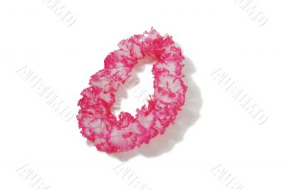 Pink and white Lei