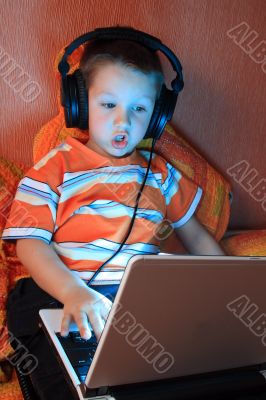 Young gamer with headphones