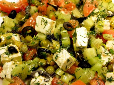 The Greek salad