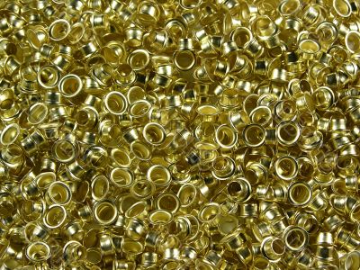 Gold rivets