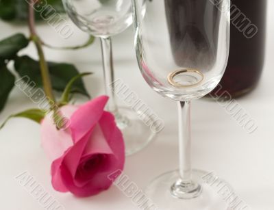 Ring In Wine Glass