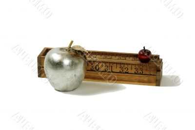 Silver Apple and pencil box