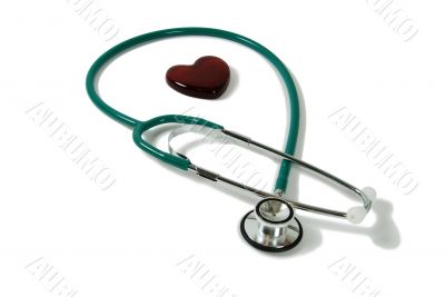 Stethoscope and heart