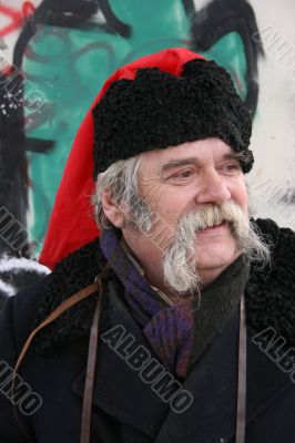 Old ukrainian Cossack