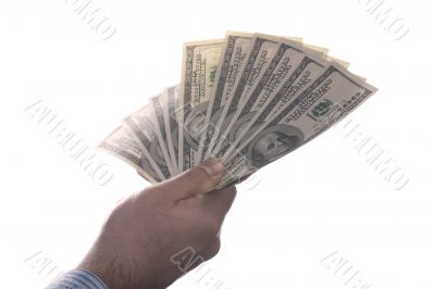 banknote on white background