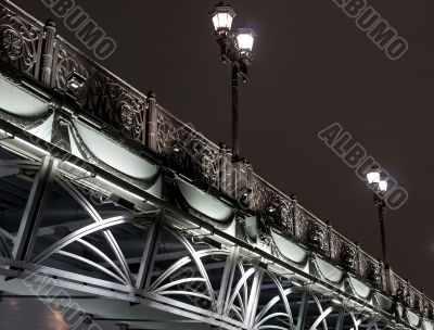 Bridge over the river night view