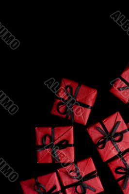 red gift boxes