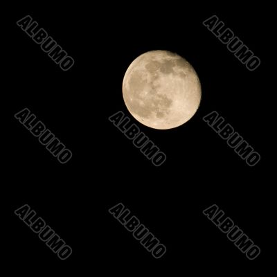 View of the full moon