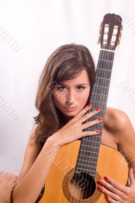 girl with a guitar