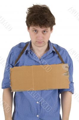 Man and carton tablet