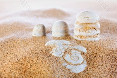 Sand and stones