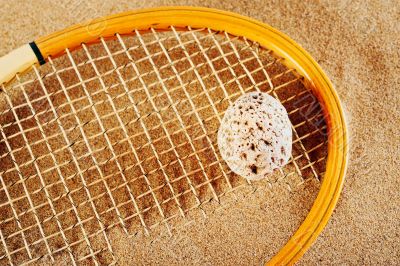 Old tennis racket