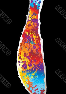 rainbow rip black