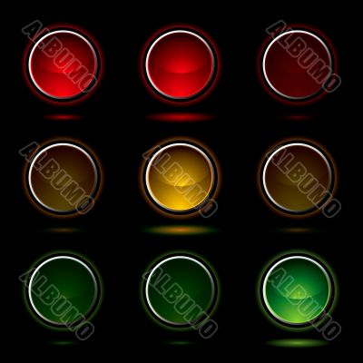 traffic light buttons